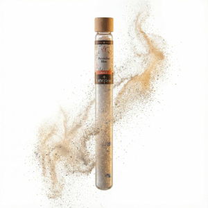 Persisches Blau Salz im Reagenzglas